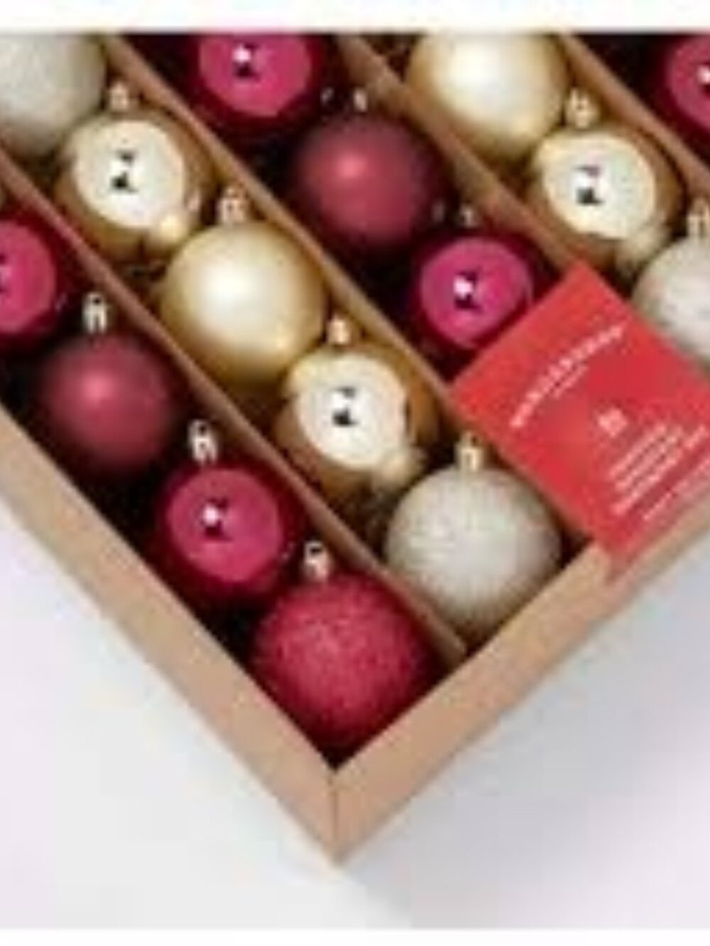 50ct Wondershop Red Gold Shatter Resistant Ornaments-NWT